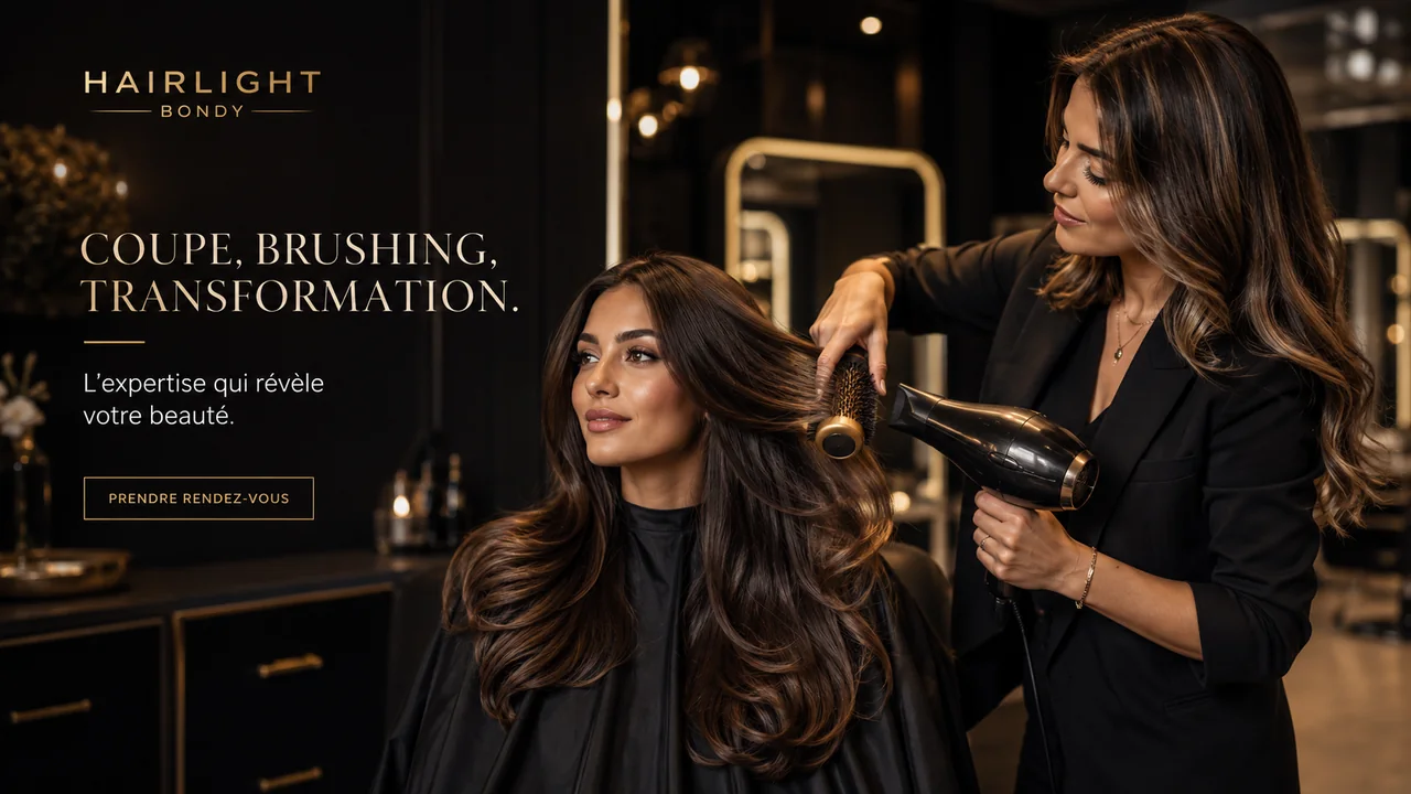 Coupe brushing et transformation capillaire chez Hairlight Bondy