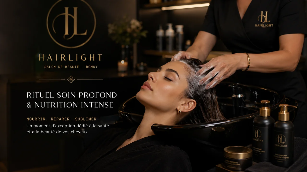 Soin profond et rituel cheveux au salon Hairlight Bondy